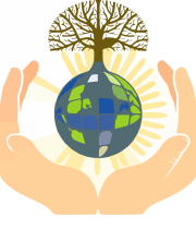 earth in hands icon